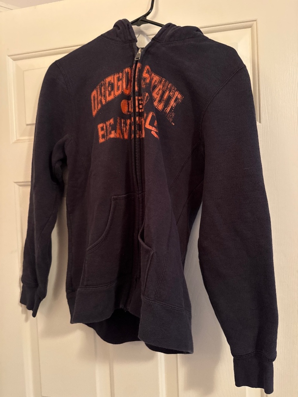 Oregon State University athletic print zip up hoodie